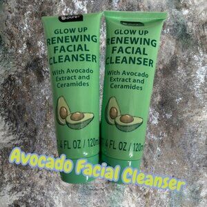 b•pure Glow Up Facial Cleanser W/ Avocado Extract Ceramides 4 FL OZ 120mL